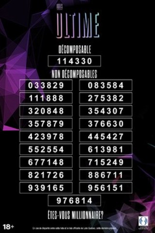 Loterie 100 $ ultime : êtes-vous millionnaire? Découvrez les 20 numéros gagnants