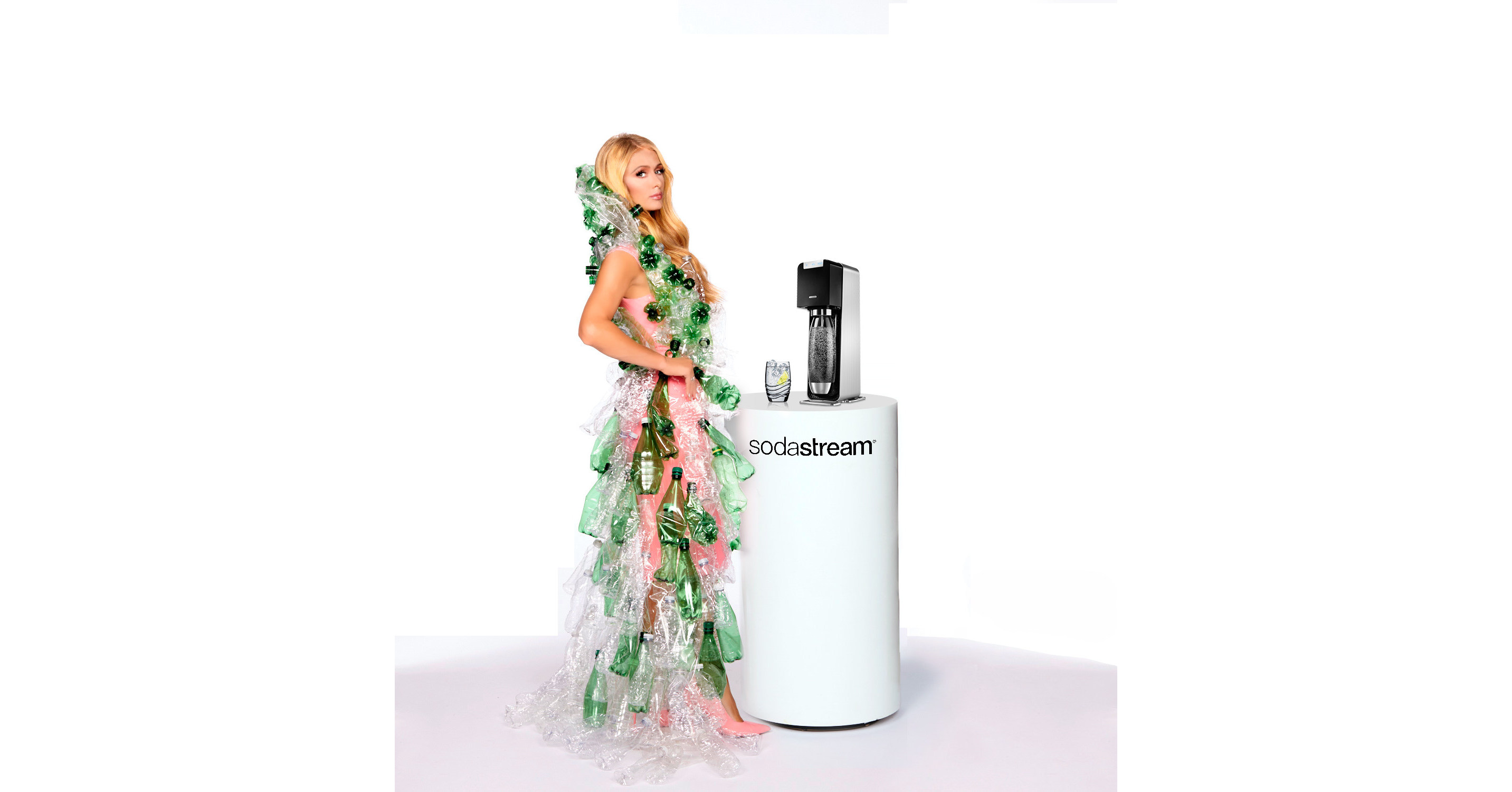 Paris Hilton is selling tiny bottles of sparkling water, but for a