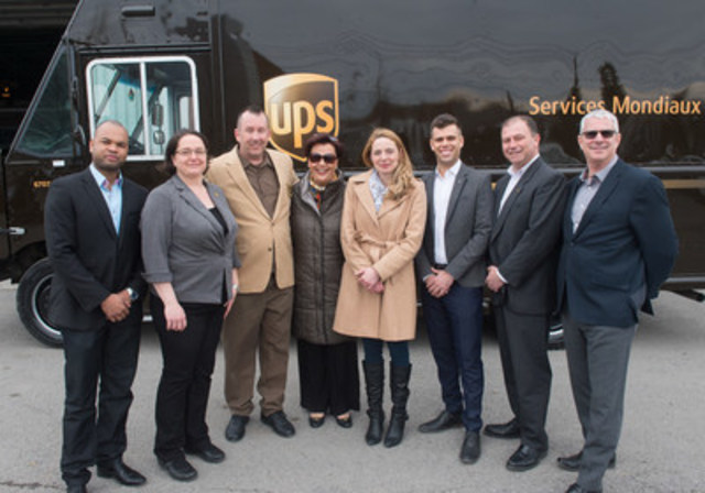 On Friday, March 31, UPS Canada was proud to induct our 150th service provider, John de Villers into the elite Circle of Honor, a recognition awarded to UPS drivers who achieve 25 years of at-fault accident-free driving. Member of Parliament for the riding of Brossard – Saint-Lambert, Alexandra Mendès attended the morning festivities and presented John with a certificate congratulating him on his 25 year achievement. UPS Canada also presented a $1,000 CAD grant donation to L’Antre-Temps Longueuil, on John’s behalf.  To celebrate UPS Canada’s 150th Circle of Honor inductee and the anticipated 150th milestone of our nation, a birthday card from UPS Canada will be signed by UPS service providers across Canada and will be delivered to Parliament Hill before July 1, 2017. UPS Canada would like to extend its appreciation to John, UPS Canada’s 150 Circle of Honor drivers and service providers across Canada for continuing to keep the communities in which we live and serve safe.    From left to right: Rico-Victor Alexandre, comprehensive health and safety process manager at UPS Canada, Magali Lacerte-Tremblay, vice-president of industrial engineering at UPS Canada, John de Villers, service provider at UPS Canada, Member of Parliament Alexandra Mendès, Brossard – Saint-Lambert, Sonia Langlois, executive director at L’Antre-Temps Longueuil, Sean Doherty, operations division manager at UPS Canada, Dimitrios Vassilopoulos, comprehensive health and safety process director at UPS Canada, Louis Petitclerc, operations manager at UPS Canada. (CNW Group/UPS Canada Ltd.)