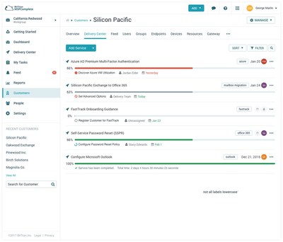 Here, partners can centrally manage what Services they are delivering, automatically track service times and delivery progress, and assign tasks to the right individuals according to skillset.