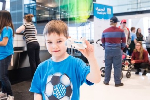 Journée unique pour des enfants et leur famille à l'aéroport Montréal-Trudeau