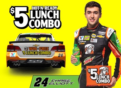 Free $5 Lunch Combo if Chase Elliott Wins on April 23