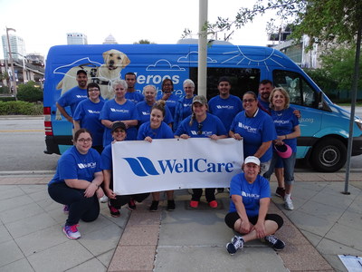 Twenty WellCare associates volunteered at the Southeastern Guide Dogs Tampa Walkathon at Cotanchobee Fort Brooke Park in Tampa on April 1, 2017.