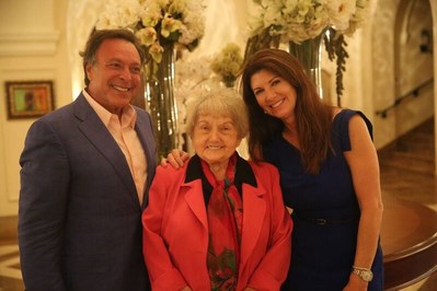 Mike and Constance Fernandez with Eva Kor