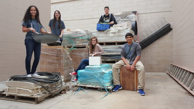 Grand Prize winners, the "Second Chance Band" from Lebanon Trail High School in Frisco, Texas, made an impact on their community and worldwide with a unique upcycling project using trash and other discarded objects to create instruments. The team's focus was to educate the community of landfill stress and demonstrate the value for trash through a culture of upcycling and re-purposing.