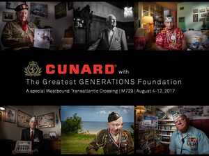 Cunard Partners with The Greatest GENERATIONS Foundation to Commemorate Service of World War II Veterans on August 4 Transatlantic Crossing