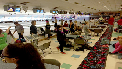 Veterans joined up to go bowling together.