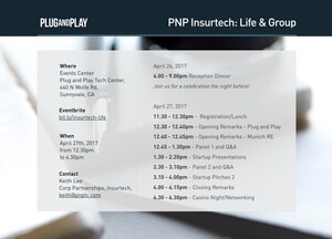 Plug and Play Insurtech Targeting Sector Specific Innovation: Life, Health, Group Benefits Demo Day