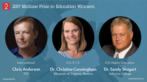 Three Innovators in Education Named Winners of The Harold W. McGraw, Jr. Prize in Education