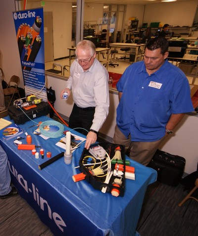 Left: Bob Parish, Regional Sales Manager, Dura-Line; Right: Scott McGinn, Senior Design Engineer, Dura-Line