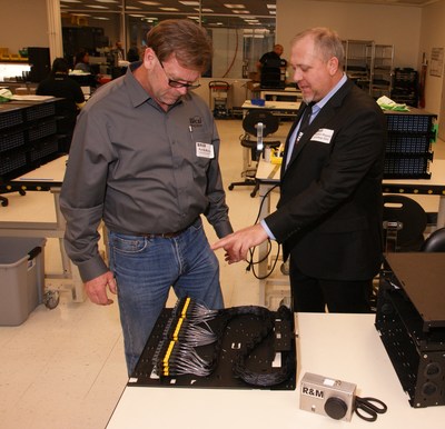 Left: Pat McMurray, President of T&R Communications, Inc., and U.S. Western Region Director, BICSI; Right: Franklin Rigsby, Account Manager Seattle, R&M