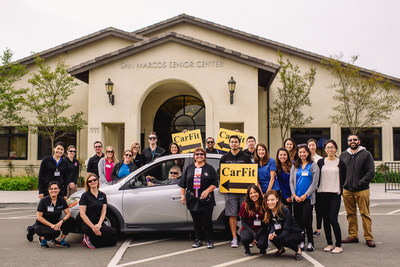In honor of April as Occupational Therapy Month, the University of St. Augustine for Health Sciences (USAHS) hosted a CarFit event, in collaboration with the Occupational Therapy Association of California (OTAC) and the San Marcos Senior Center. The event aimed to help senior drivers find a better “fit” with their cars for comfort and safety.