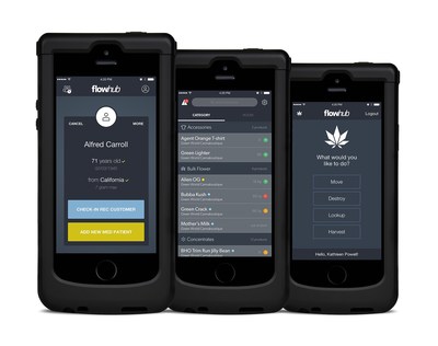 Flowhub's handheld device, called the NUG, enables retailers and cultivators to manage operations from their hand using proprietary apps.