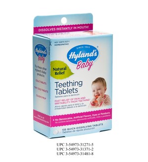 Standard Homeopathic Company Issues Nationwide Recall of Hyland's Baby Teething Tablets and Hyland's Baby Nighttime Teething Tablets Due to Mislabeling