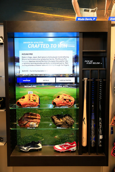 ATLANTA, GA - The Mizuno Experience Center is just steps from the new SunTrust Park. Interactive displays at the Experience Center use RFID technology to showcase the details behind Mizuno's premium gear.  (Photo by Daniel Shirey/Getty Images for Mizuno)