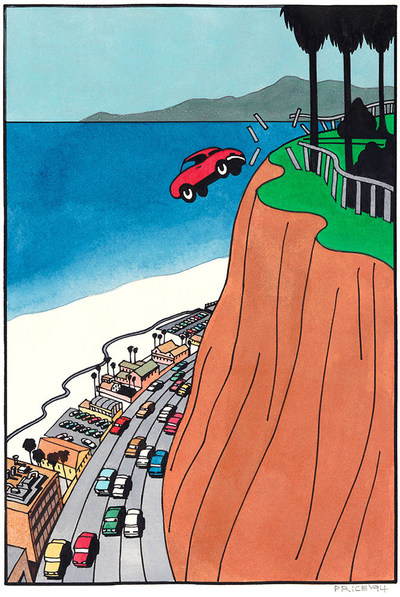Car Off Cliff by Ken Price