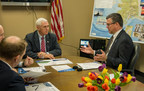 U.S. Vice President Mike Pence meets with Alaska Gasline Development Corporation