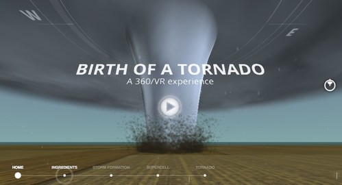 As tornadoes ramp up around spring and summer, turn to The Weather Company, an IBM Business, to learn more about the science behind the creation of a tornado. The Weather Channel digital team offers a 360 virtual reality interaction and article to take you inside the birth of a tornado.