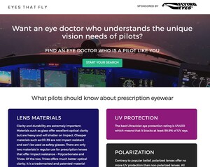 Flying Eyes Optics Sponsors Website Dedicated to Pilot-Friendly Opticians