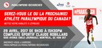 /R E P R I S E -- PARALYMPIENS RECHERCHÉS sera à Montréal le 29 avril pour découvrir la future génération de potentiels athlètes paralympiques/