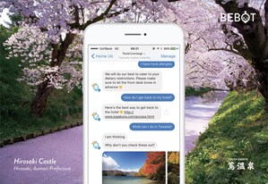 Japan's First AI Chatbot Concierge BEBOT Released in Aomori, Japan; Tourists Not "Lost in Translation" Anymore?