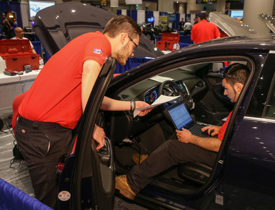 National Automotive Technology Competition winners John DeLuca and Evan Wagner