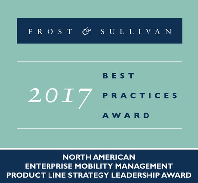Frost & Sullivan recognizes MobileIron with the 2017 North American Product Line Strategy Leadership Award.