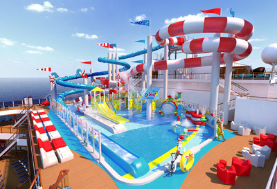 Colorful Dr. Seuss WaterWorks Park To Be Featured On New Carnival Horizon Debuting In 2018  Image
