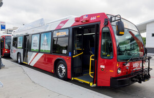 VIA Debuts New CNG Fleet that's Red on the Outside, 'Green' on the Inside