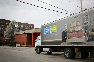 The RoomPlace visits Chicago Fire Department Engine 26 to donate new furniture as part of the company’s $1 Million Community Care Pledge.