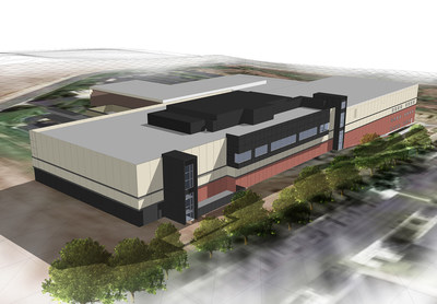 Image of what the Aerospace Manufacturing Center expansion will look like upon completion.