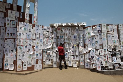 One year after the collapse, the bodies of at least 140 workers remained missing. (This was reported in a Guardian article:https://www.theguardian.com/world/2014/apr/24/rana-plaza-factory-disaster-anniversary-protests) Photo by Ismail Ferdous (CNW Group/ROCHON GENOVA LLP)