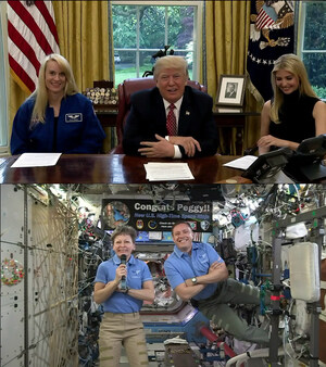 NASA Astronaut Peggy Whitson Talks STEM Education with President Trump