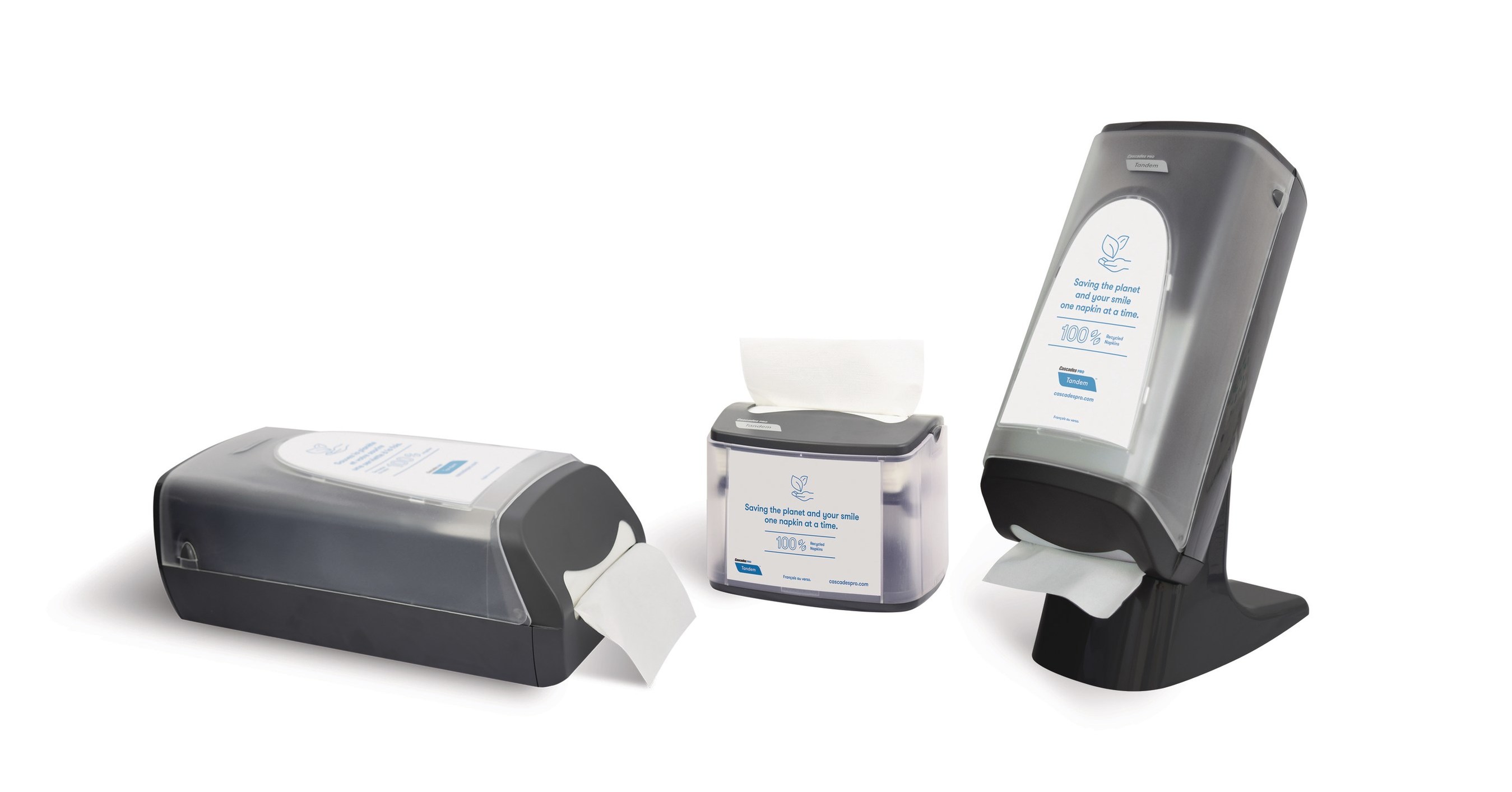 Cascades Pro™ launches new family of interfold napkin dispensers