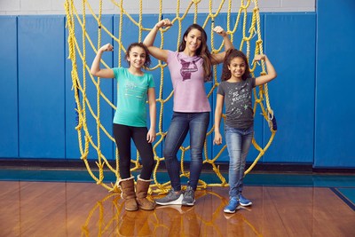 Aly Raisman’s new t-shirt collection inspires women and girls to be strong, powerful and kind.