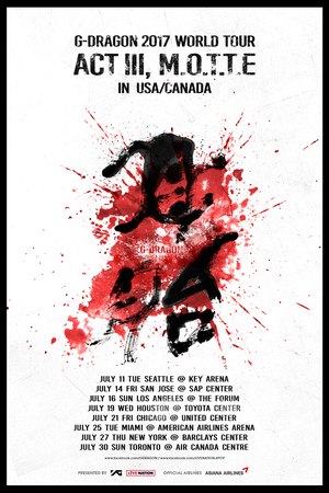 G-DRAGON Is Back!  World Tour Coming To The USA &amp; Canada In July