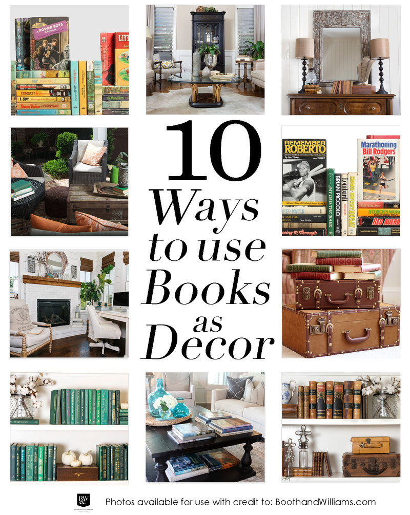 Top 10 Ways to Use Books as Decor this Spring and Beyond