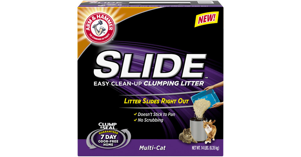 ARM & HAMMER™ Introduces SLIDE™ Easy CleanUp Clumping Litter, Offering