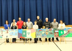 CP Police join Notre Dame Elementary School students in kicking off Rail Safety Week