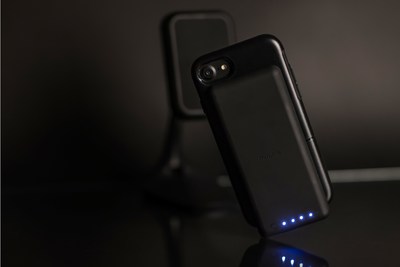The mophie charge force battery for uniVERSE, $69.95, features a low-profile, 2,500mAh capacity and priority+ charging that charges iPhone first, then the battery.
