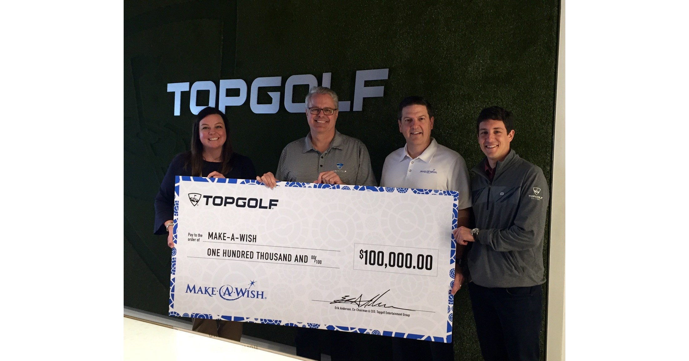 Topgolf Lighting Targets Blue for MakeAWish® World Wish Day®