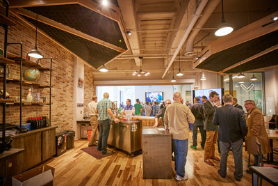 At the weekly meetings of Venture Café, hundreds of members of the innovation and startup communities gather to connect, engage and learn from each other and from experts from across the region. These weekly Venture Café gatherings are free to attend and provide a full slate of topics for people interested in innovation and entrepreneurship. (photo courtesy Wake Forest Innovation Quarter)