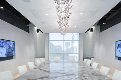 A Toyota Connected conference room offers a more ornate setting. (Photographer/Michelle Litvin) (Architect/Perkins+Will)