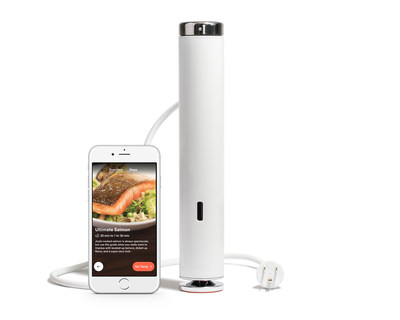 Joule: Sous Vide by ChefSteps shown with the Joule app open to the Ultimate Salmon Guide.