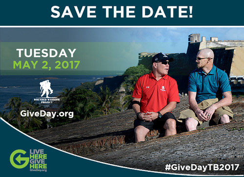 Wounded Warrior Project® (WWP) will be among the nonprofits registered to participate in "Give Day" - a 24-hour online giving challenge, which is hosted by the Community Foundation of Tampa Bay.