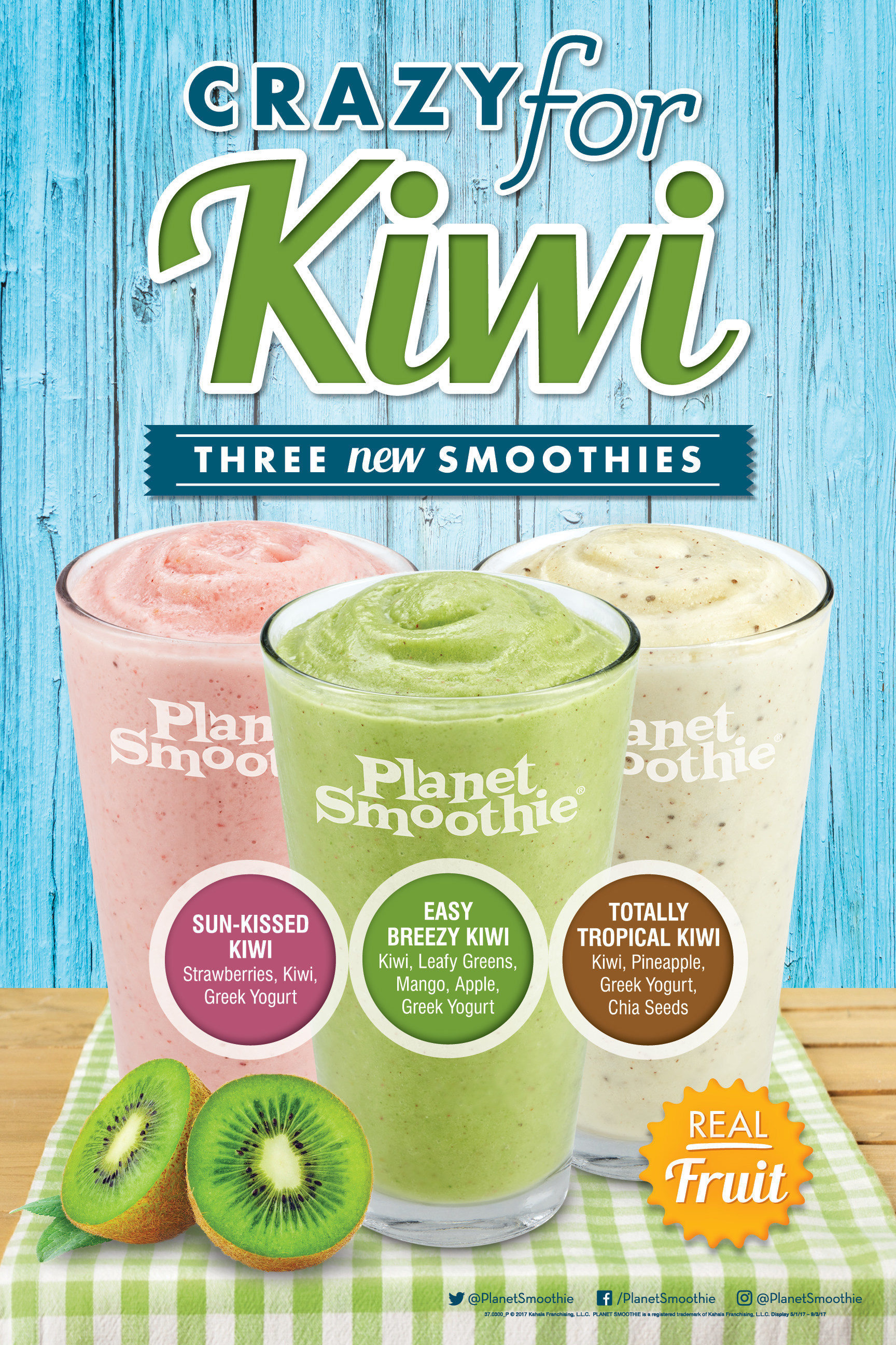 New At Planet Smoothie Crazy For Kiwi Smoothies