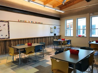 Inside the Learning Center at Lakeline Station Apartments. It will provide a variety of on-site support services, including after-school and summer learning programs, and fitness, nutrition and money management classes.