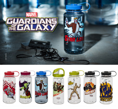 Nalgene Outdoor introduces a new universe of its popular reusable bottles inspired by Guardians of the Galaxy characters.
