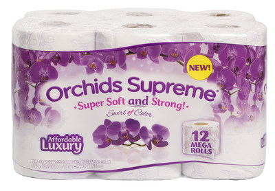 NEW ORCHIDS SUPREME® Bath Tissue is Luxuriously Soft and Strong! Our customers are excited to offer an ultra-premium product at an attractive price for consumers with strong profit margins for the retailers.