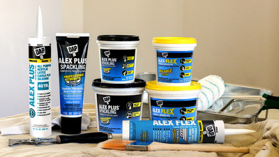 New ALEX Plus® and ALEX Flex® Spackling provide unsurpassed performance for filling holes and cracks on surfaces throughout the home with exceptional durability.